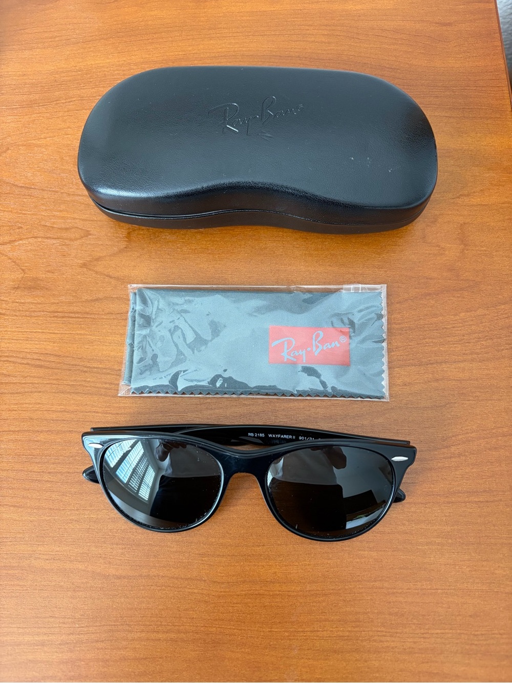 Ray‑Ban Black Wayfarer 2 Sunglasses with Black Lenses - Picture 2 of 5